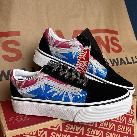 Vans Old Skool After Dark Summerlf/True White WMNS platforms - Picture 6 of 16